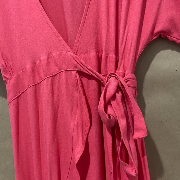 Young Fabulous & Broke High-Low Ruffle Wrap Dress Size XS - Picture 7 of 8